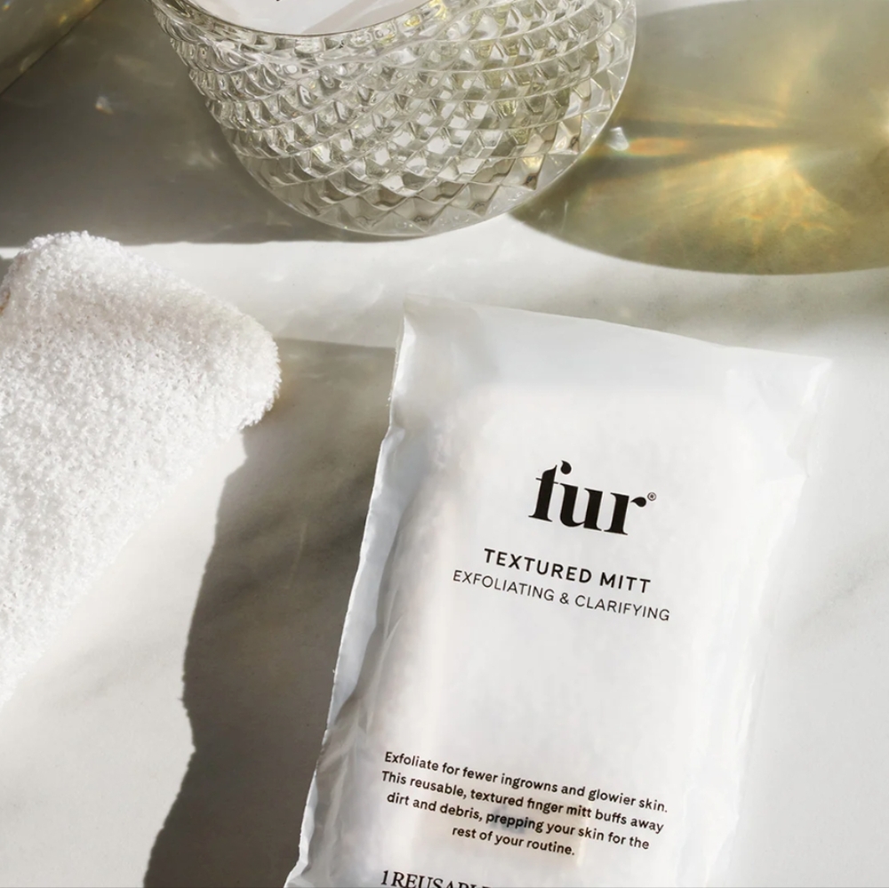 COPY - COPY - FUR exfoliating mits